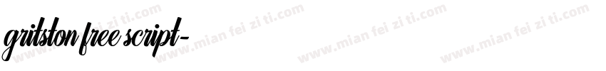 gritston free script字体转换
